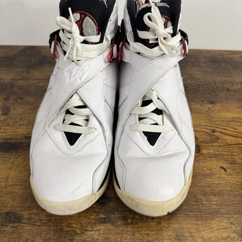 Nike Air Jordan 8 Retro Alternate 93 “Bugs Bunny” White Black 305381-104 Mens 12